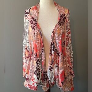 Anthropologie Larissa Floral Cocoon Kimono